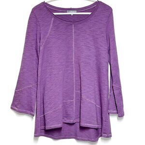 NWOT Habitat 27506 Stiched Pieced Cotton Swing Tunic Heather Sz XS S